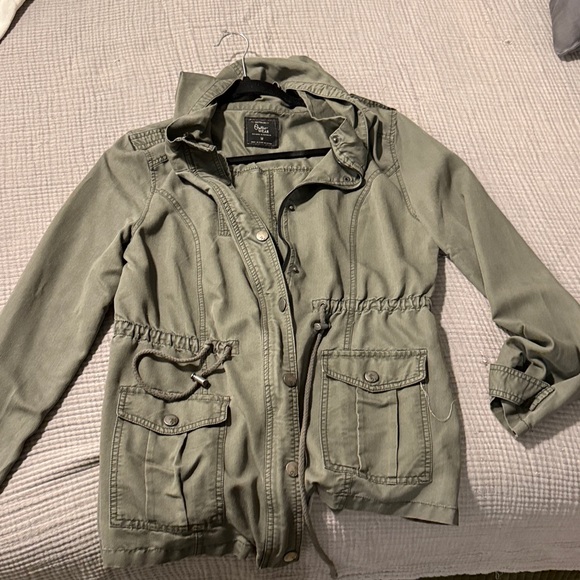 Cotton On Jackets & Blazers - Cotton On Green Utility Parka Hooded Jacket Medium